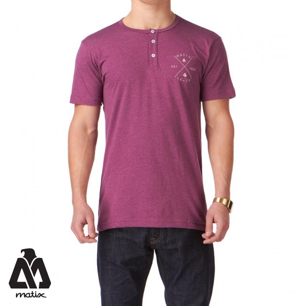 Matix Riders T-Shirt - Heather Merlot