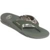 mens Reef Fanning Flip-Flops. Green Camo