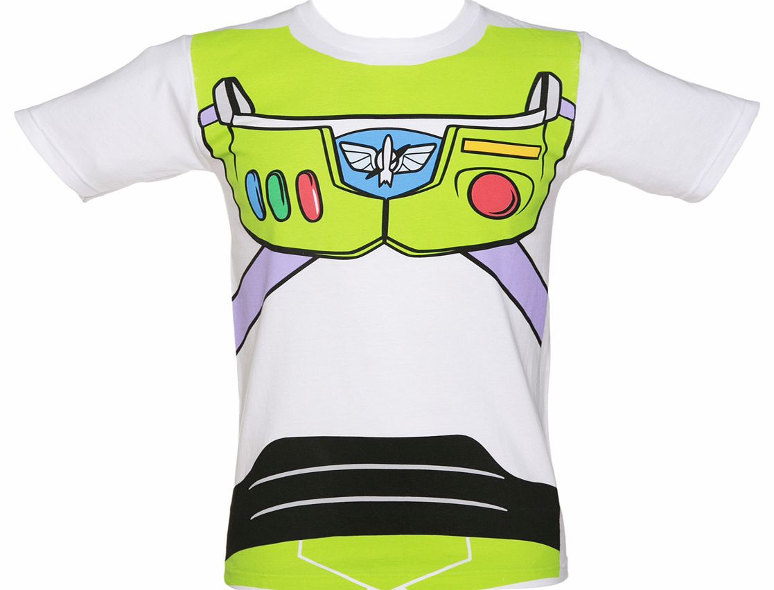 White Disney Buzz Lightyear Costume Toy