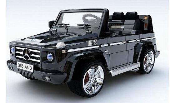 Mercedes G55 AMG SUV - Licensed 12v Electric Kids Ride on Jeep (Black)