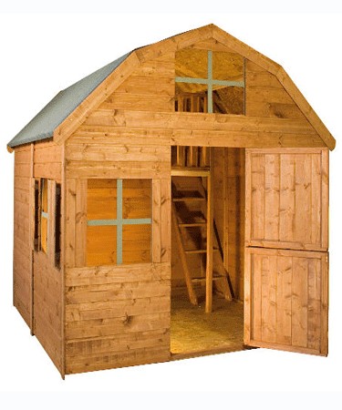 Two Storey Dutch Barn Wooden Playhouse