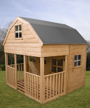 Two Storey Dutch Barn Wooden Playhouse