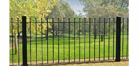 Metpost Wenlock Ball Top Steel Fence