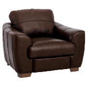 Milano Leather Armchair, Chocolate