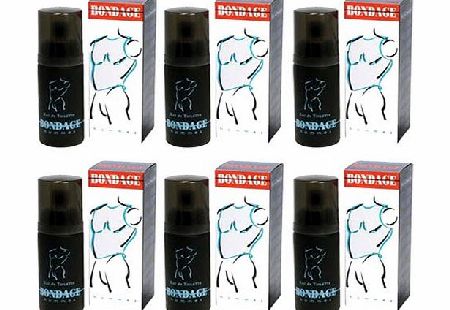 6 PACK, Milton Lloyd - Bondage Hommes - Mens Eau De Toilette Aftershave - EDT - 50ml