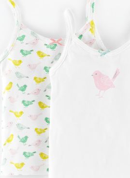 Mini Boden, 1669[^]35023332 2 Pack Vests Birds Mini Boden, Birds 35023332