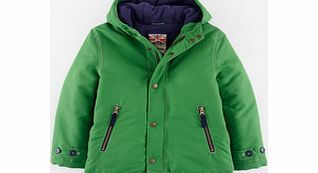 Mini Boden Fleece Lined Anorak, Turf,Storm,Navy/Red 34174953