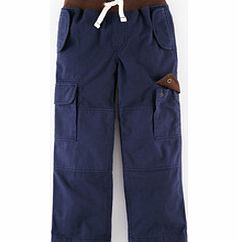 Mini Boden Rib Waist Cargos, Blue 34330050