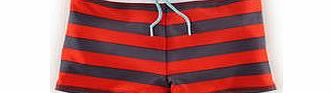 Mini Boden Swim Trunks, Red/Grey Stripe,Reef/Ecru Giant