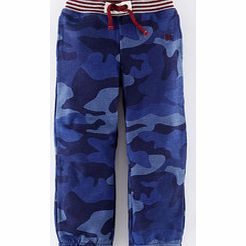 Mini Boden Track Pants, Fatigue Green,Blue