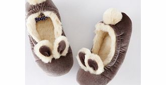 Mini Boden Velvet Bunny Slippers, Ash,Vintage Blue 34185041