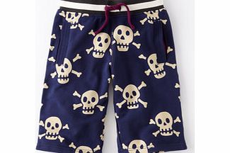 Mini Boden Washed Sweatshorts, Navy Skulls,St. Tropez