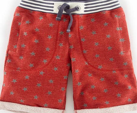 Mini Boden Washed Sweatshorts Red/Slate Star Mini Boden,