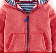 Mini Boden Zip Through Hoody, Red Marl 34597773