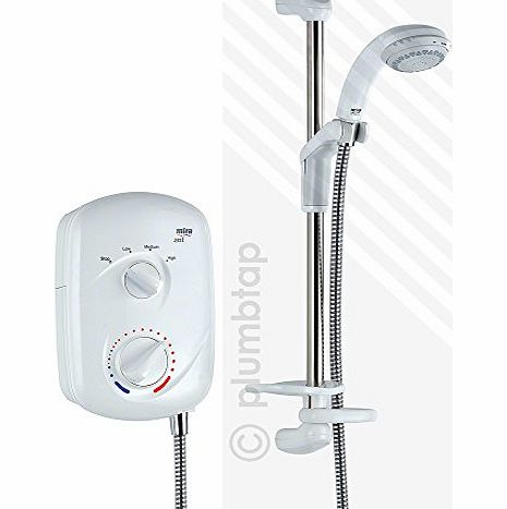 Zest 8.5kW Electric Shower White/Chrome 2.1539.201