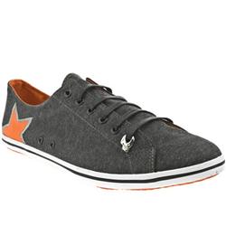 Male Howard Fabric Upper Fashion Trainers in Dark Grey