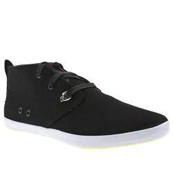 Male Mom Harry Chukka Fabric Upper Fashion Trainers in Black, White