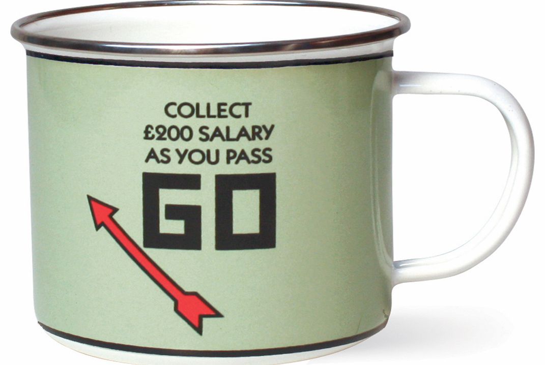 Pass Go Enamel Tin Mug