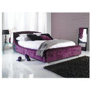 King Bed, Aubergine & Airsprung Mattress