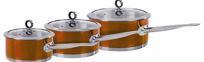 Accents 3 Piece Pan Set - Copper