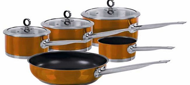 Accents 5 Piece Pan Set - Copper