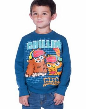 Moshi Monsters Boys Blue Sweatshirt - 7-8 Years