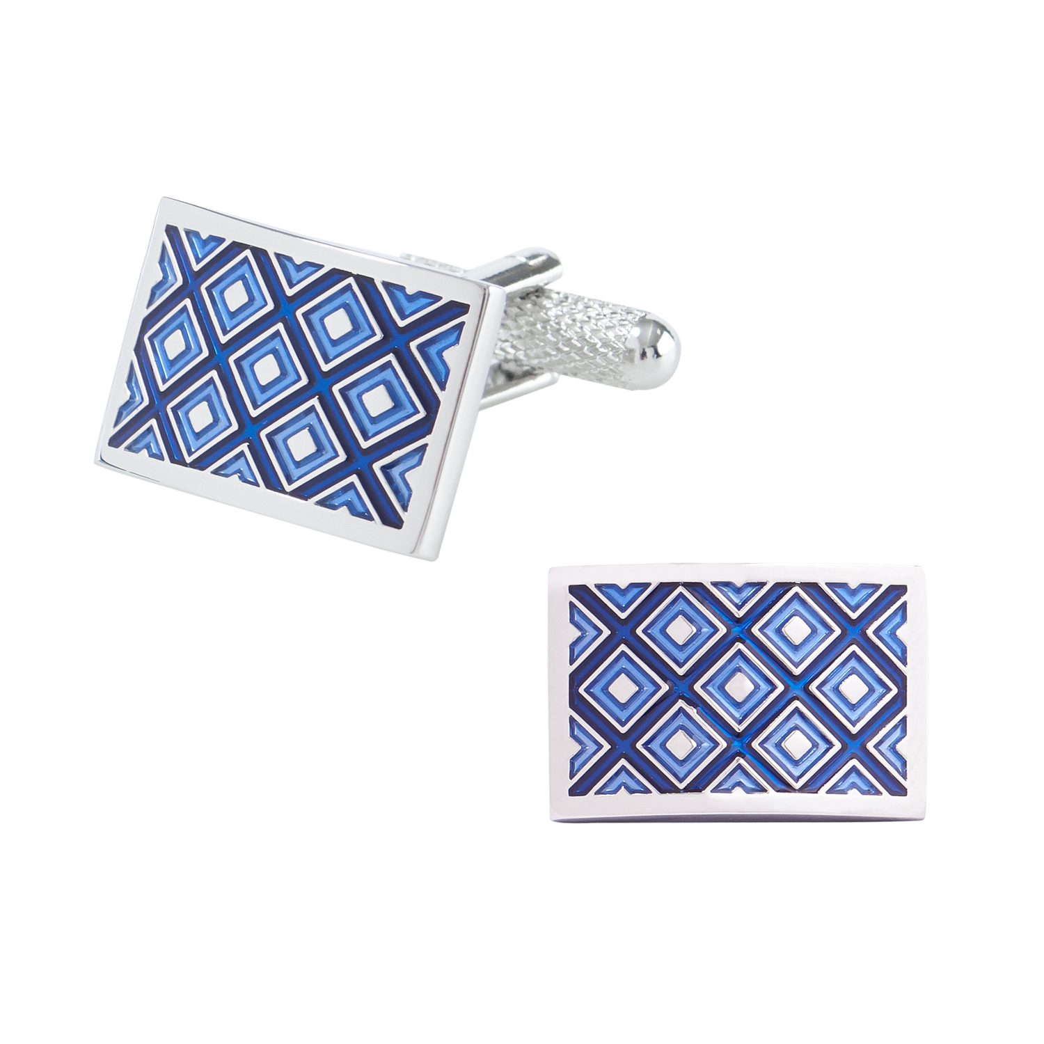 Blue Enamel Cufflinks