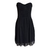 Motel Bloom Strapless Bustier Dress in Black