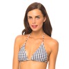 Motel Sugar Halter Neck Bikini Top in Gingham