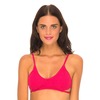 Motel Sunstone Strappy Bikini Top in Raspberry