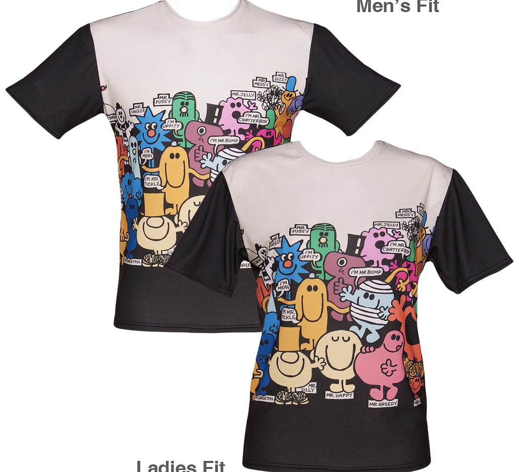 EXCLUSIVE Unisex Mr Men Character Scene T-Shirt