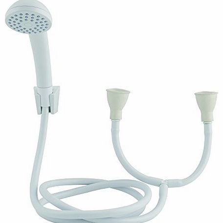 MX Group MX Bath/Basin Push On Tap Shower Kit - Shower Head, 125cm Hose 