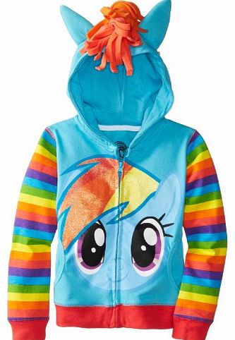 Rainbow Dash Blue Girls Costume Hoodie Sweatshirt (Girls 7/8)