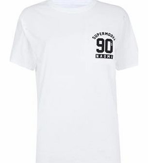 White Kate 90s Supermodel T-Shirt 3303625