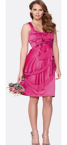 Frill Front Bridesmaid Dress