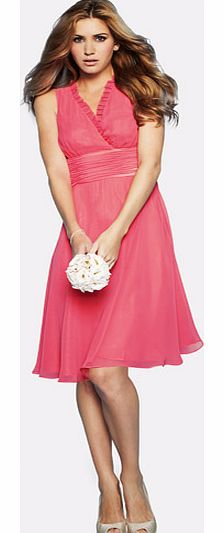 Mock Wrap Bridesmaid Dress