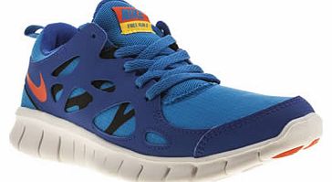 kids nike blue free 2-0 boys youth 5700895060