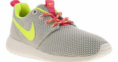 kids nike light grey roshe run girls youth