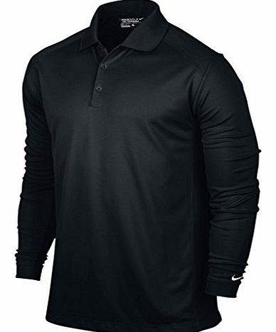 Mens Victory Long Sleeve Polo Shirt 2013 Black/White Mens L Black/White Mens L