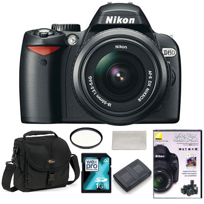 D60 Digital SLR with 18-55mm ED II Lens -