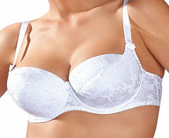 Wanda Padded Bra,Size 42C,White