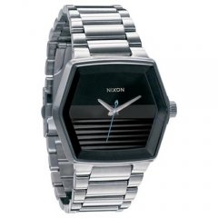 Mens Nixon Nixon Mayor stainless steel watch Black