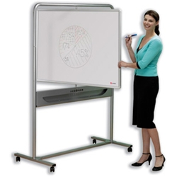 Mobile Whiteboard Easel Magnetic Steel