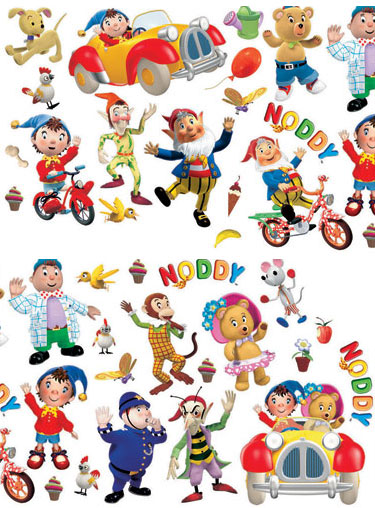 Noddy Wall Stickers Stikarounds 36 pieces