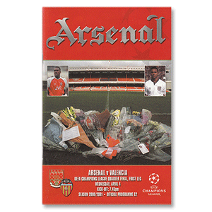 Arsenal v Valencia - 00-01 Champions League