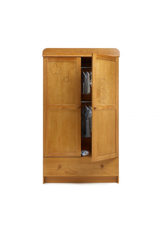 OBaby Tiny Tatty Teddy Double Wardrobe-Country