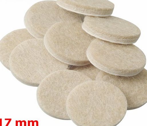 Oak Furniture House 24 Oak Furniture Self Adhesive Felt Pads Wood Floor Protectors (17mm)