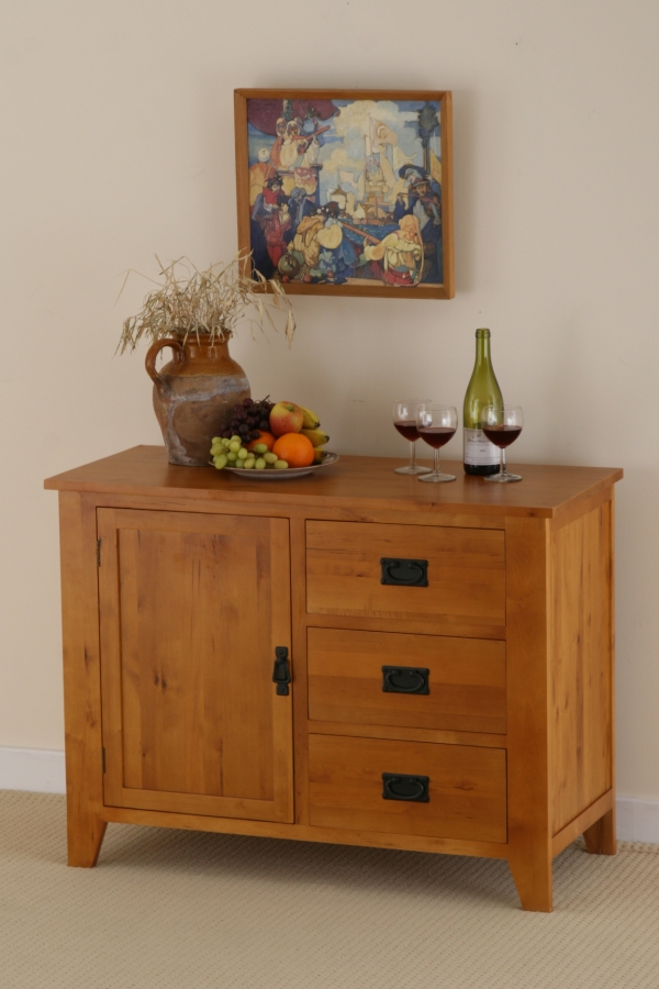 Eden Storage Cabinet in Medium Oak