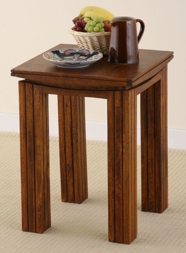 Tokyo Brown Teak Mango Lamp Table