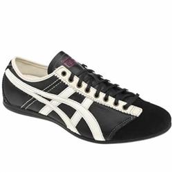 Onitsuka Tiger Male Onitsuka Aeka Leather Upper Fashion Trainers in Black